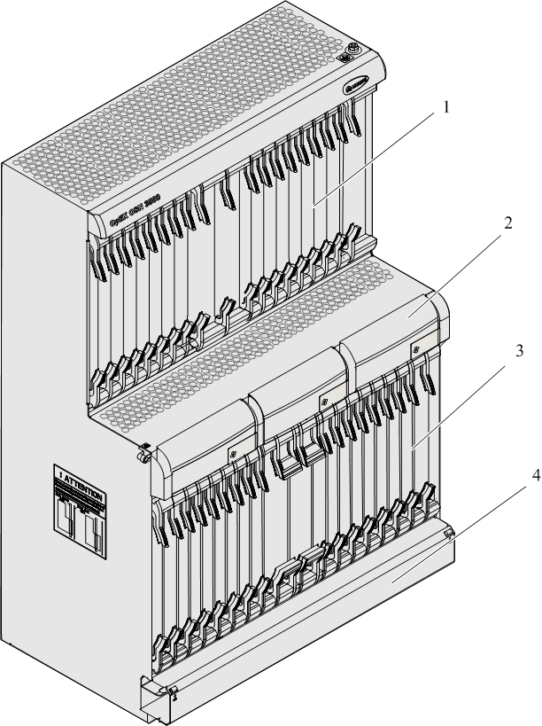 华为OSN3500,OptiX OSN3500子架结构(图1)