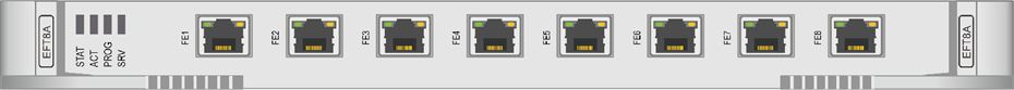 EFT8A 8端口100M以太网透传板(图1)